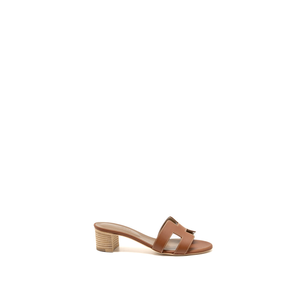 HERMES OASIS SANDALS CALFSKIN GOLD
