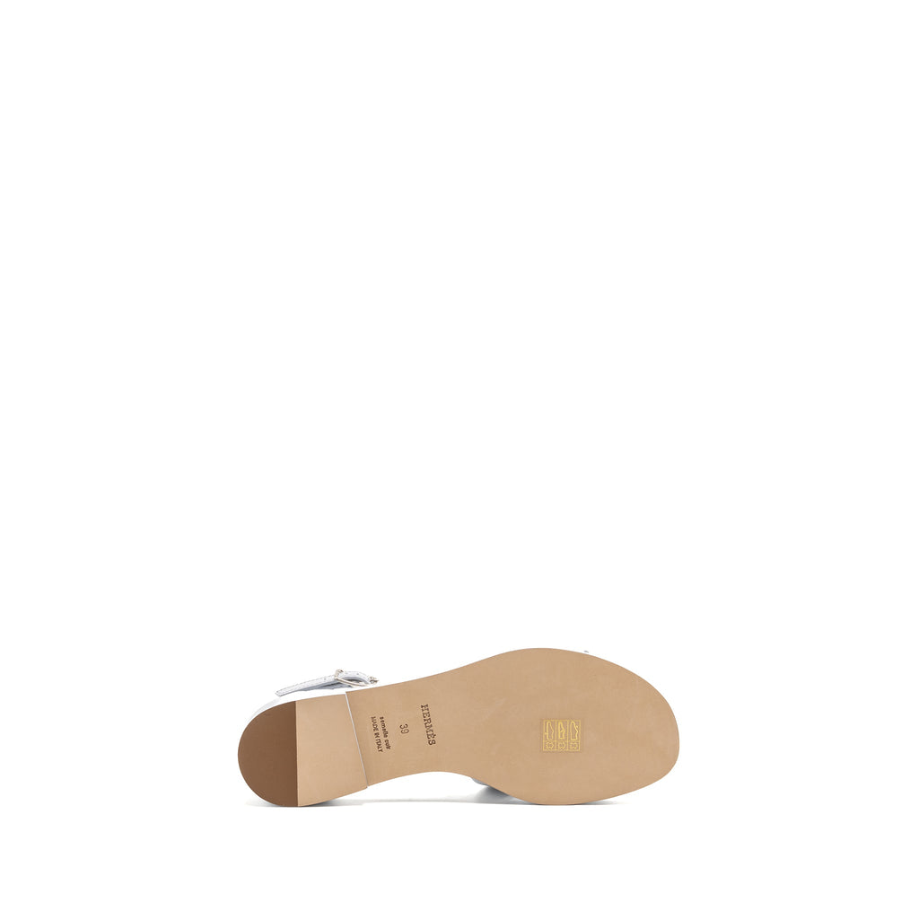 HERMES SANTORINI SANDALS EPSOM BLEU GLACIER SHW