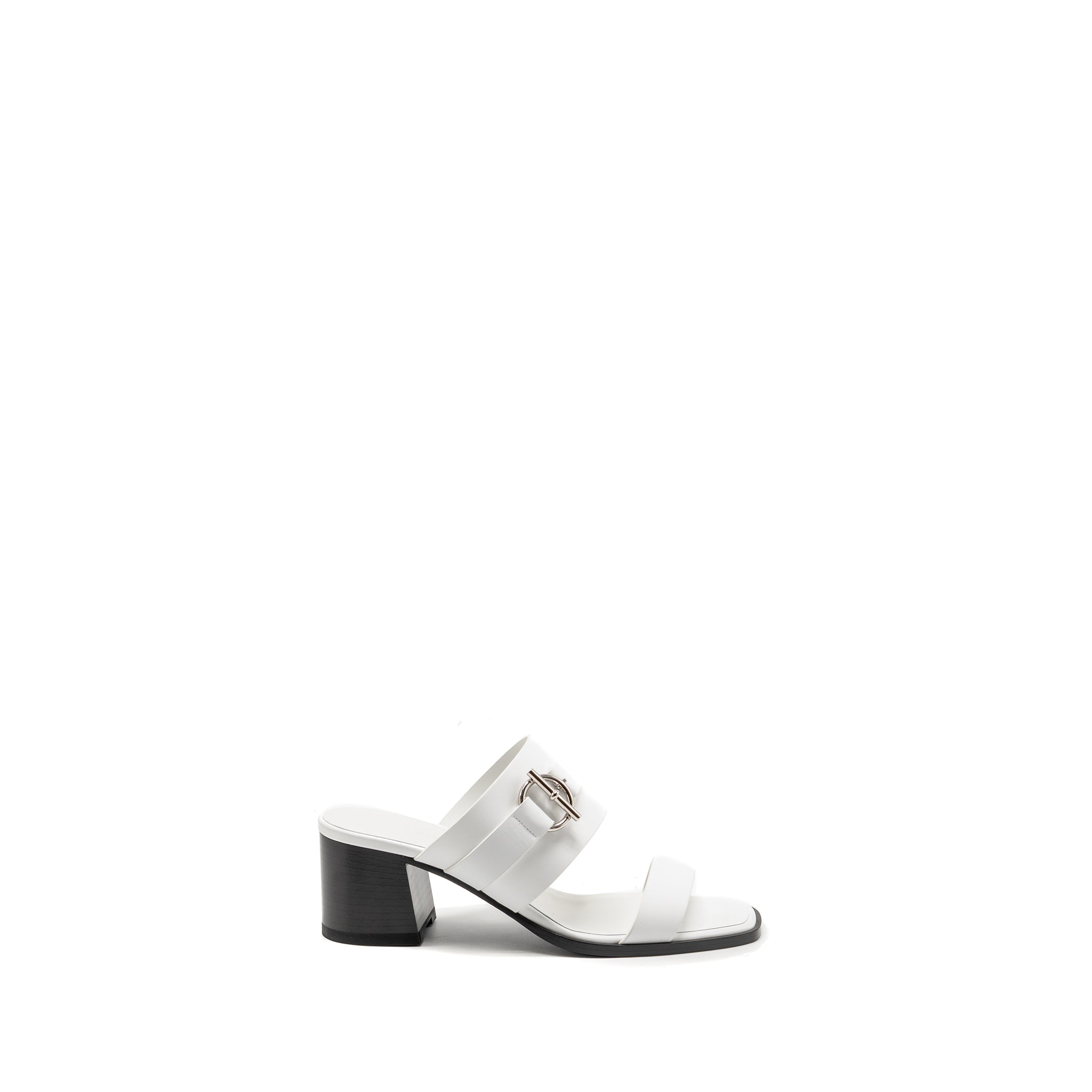 HERMES KUTE SANDAL CALFSKIN WHITE SHW