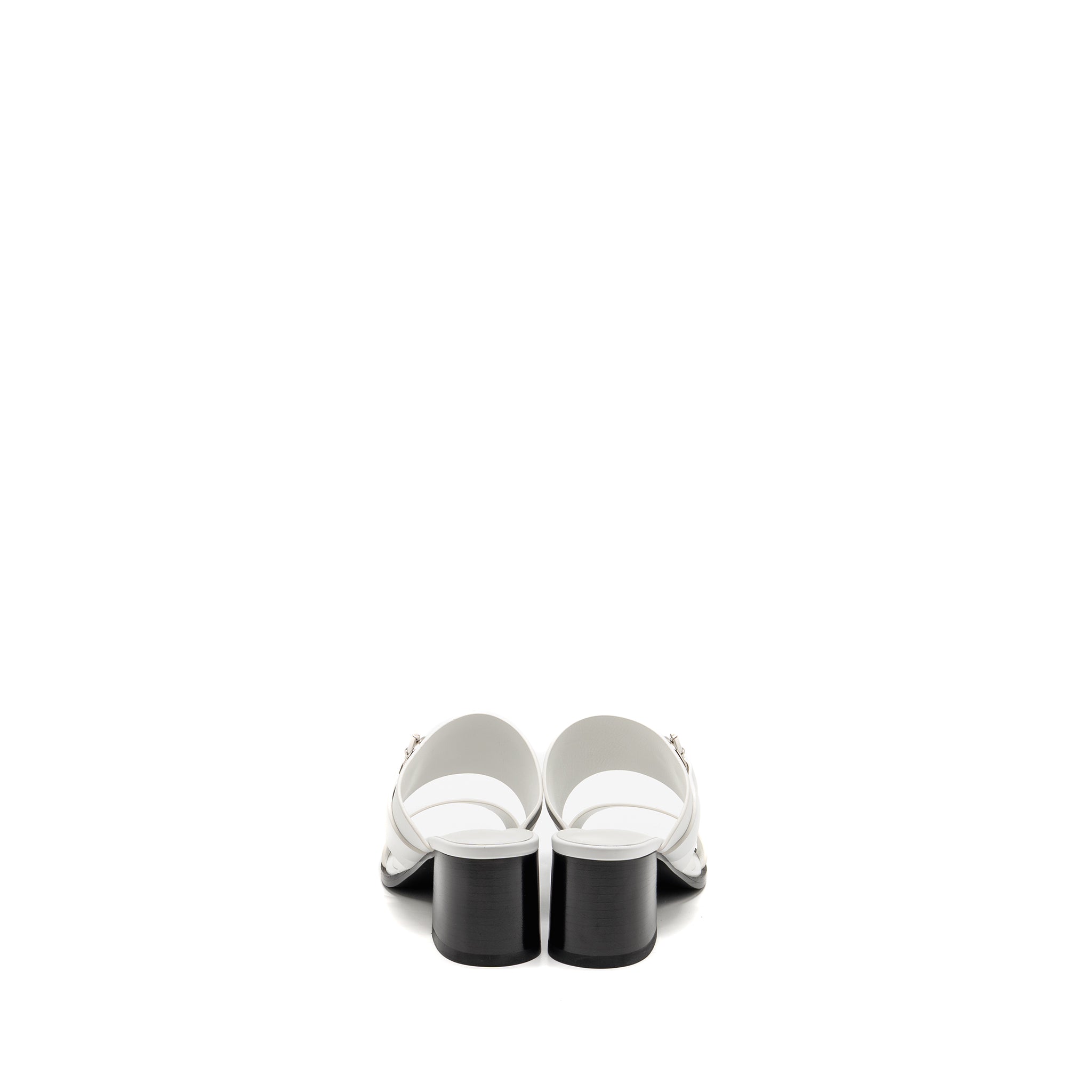 HERMES KUTE SANDAL CALFSKIN WHITE SHW