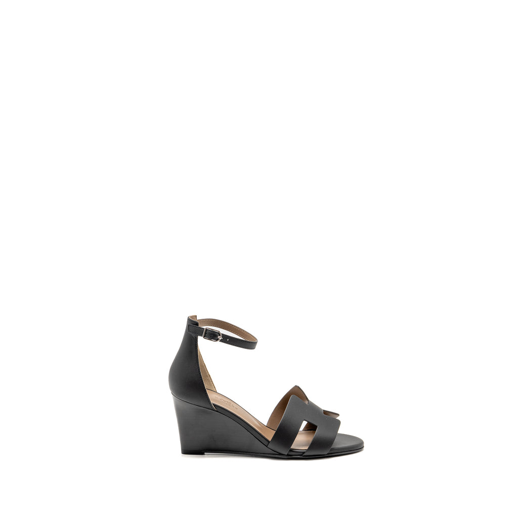 HERMES LEGEND SANDALS CALFSKIN BLACK