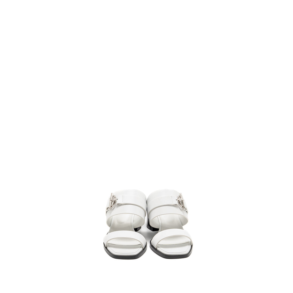 HERMES KUTE SANDAL CALFSKIN WHITE SHW