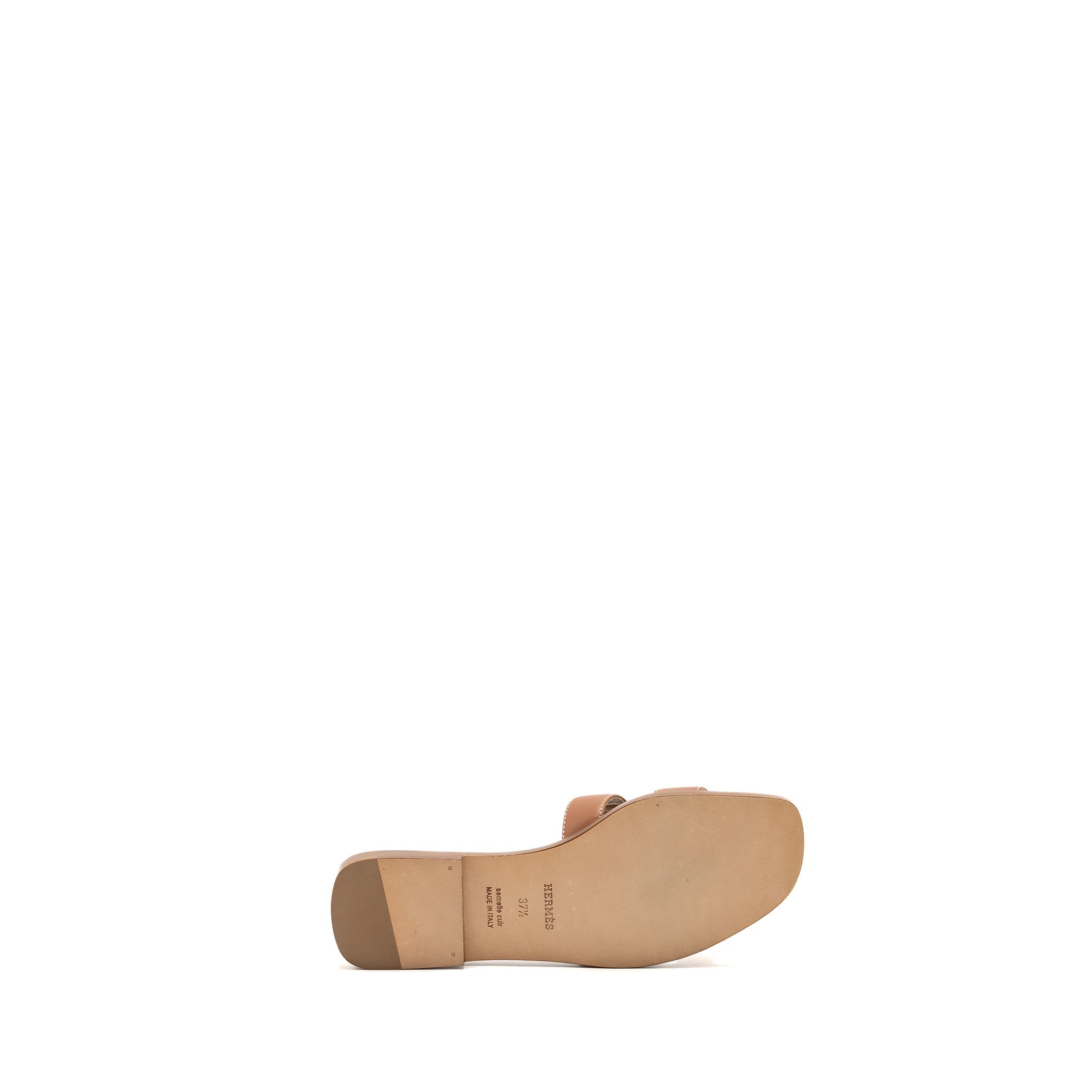 HERMES ORAN SANDALS CALFSKIN GOLD