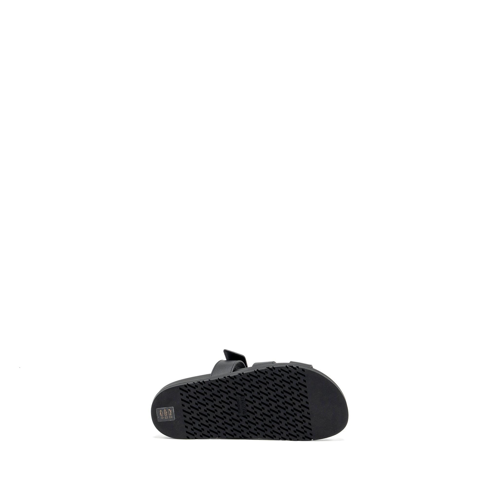 HERMES CHYPRE SANDALS BLACK