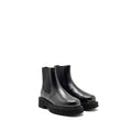 CHANEL 24B CC LOGO SHORT BOOTS CALFSKIN BLACK