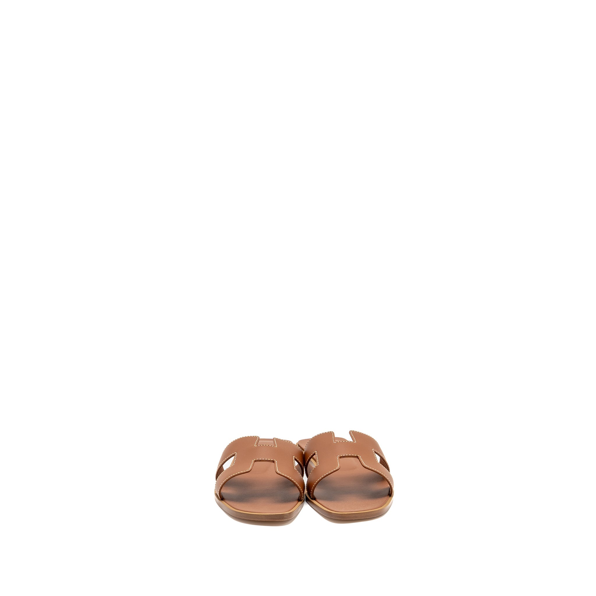 HERMES ORAN SANDAL CALFSKIN GOLD