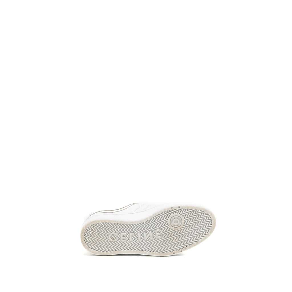 CELINE TRAINER LOW LACE-UP SNEAKER CALFSKIN WHITE