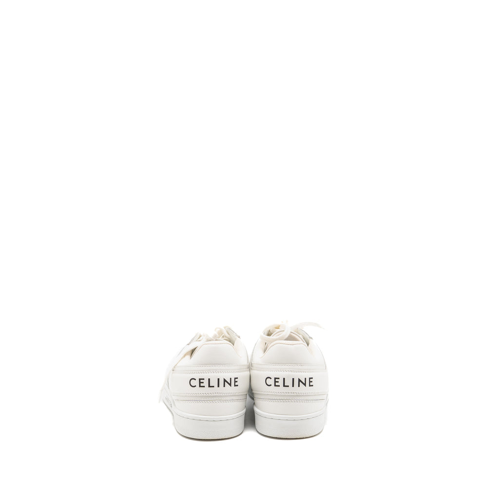 CELINE TRAINER LOW LACE-UP SNEAKER CALFSKIN WHITE