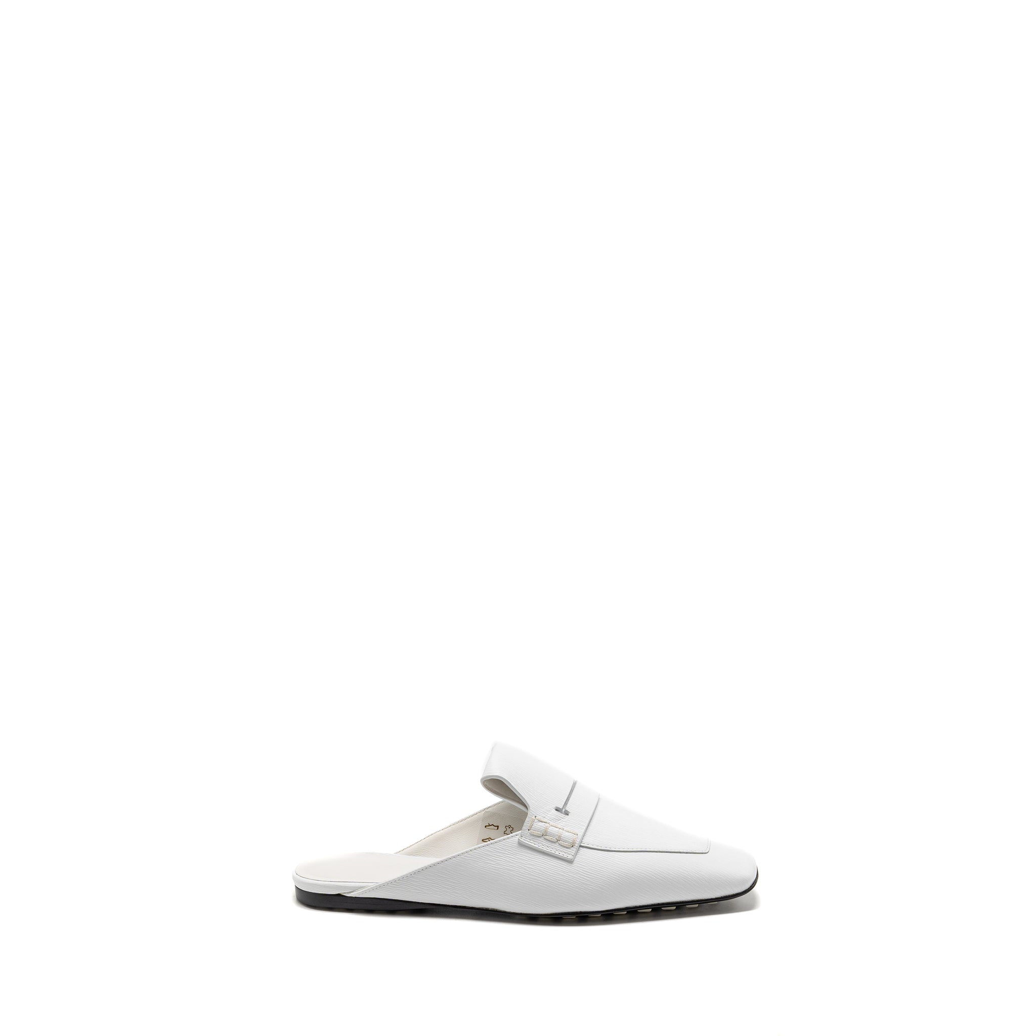 HERMES ELOGE MULES CHÈVRE LIEGEE BLANC