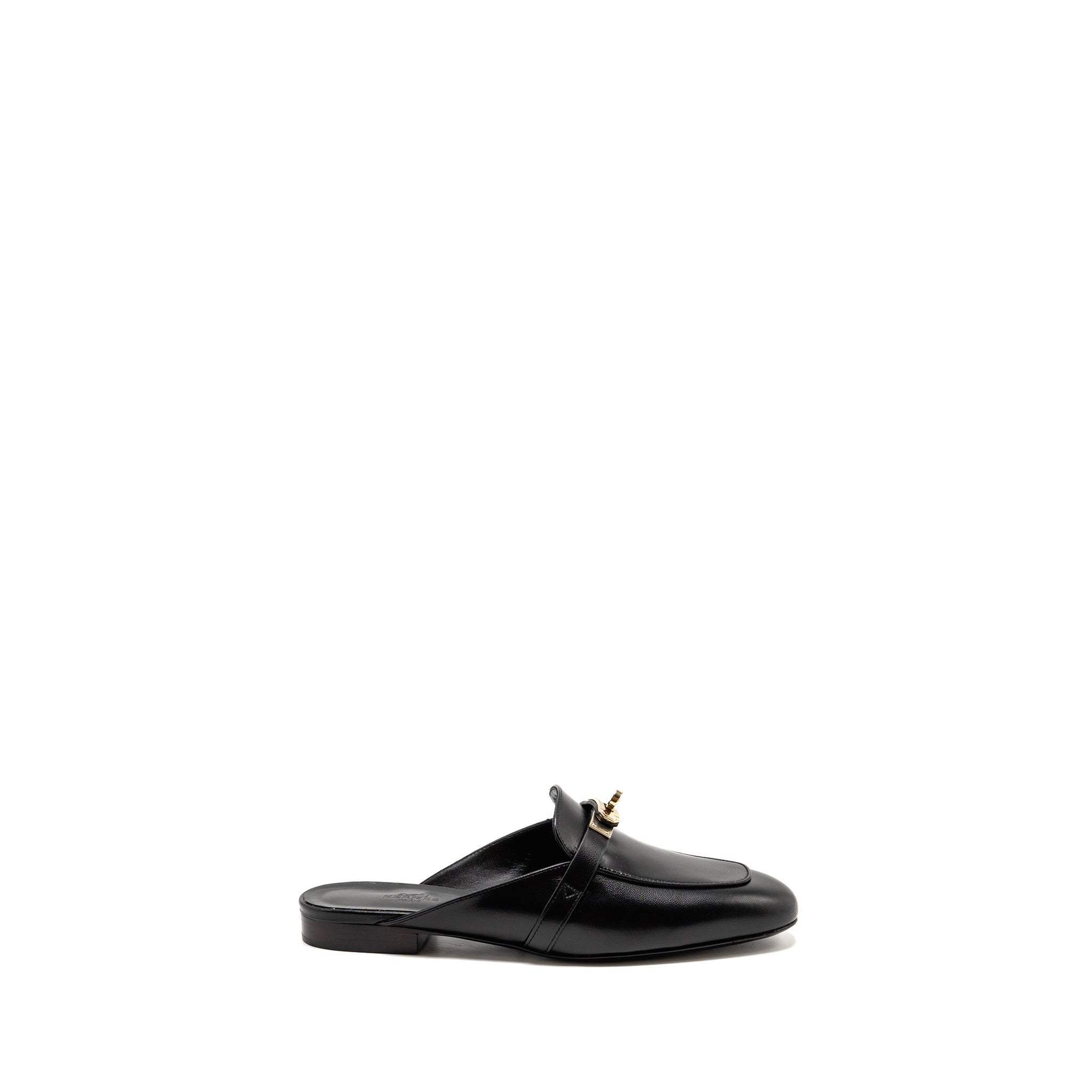 HERMES OZ MULE BLACK LGHW