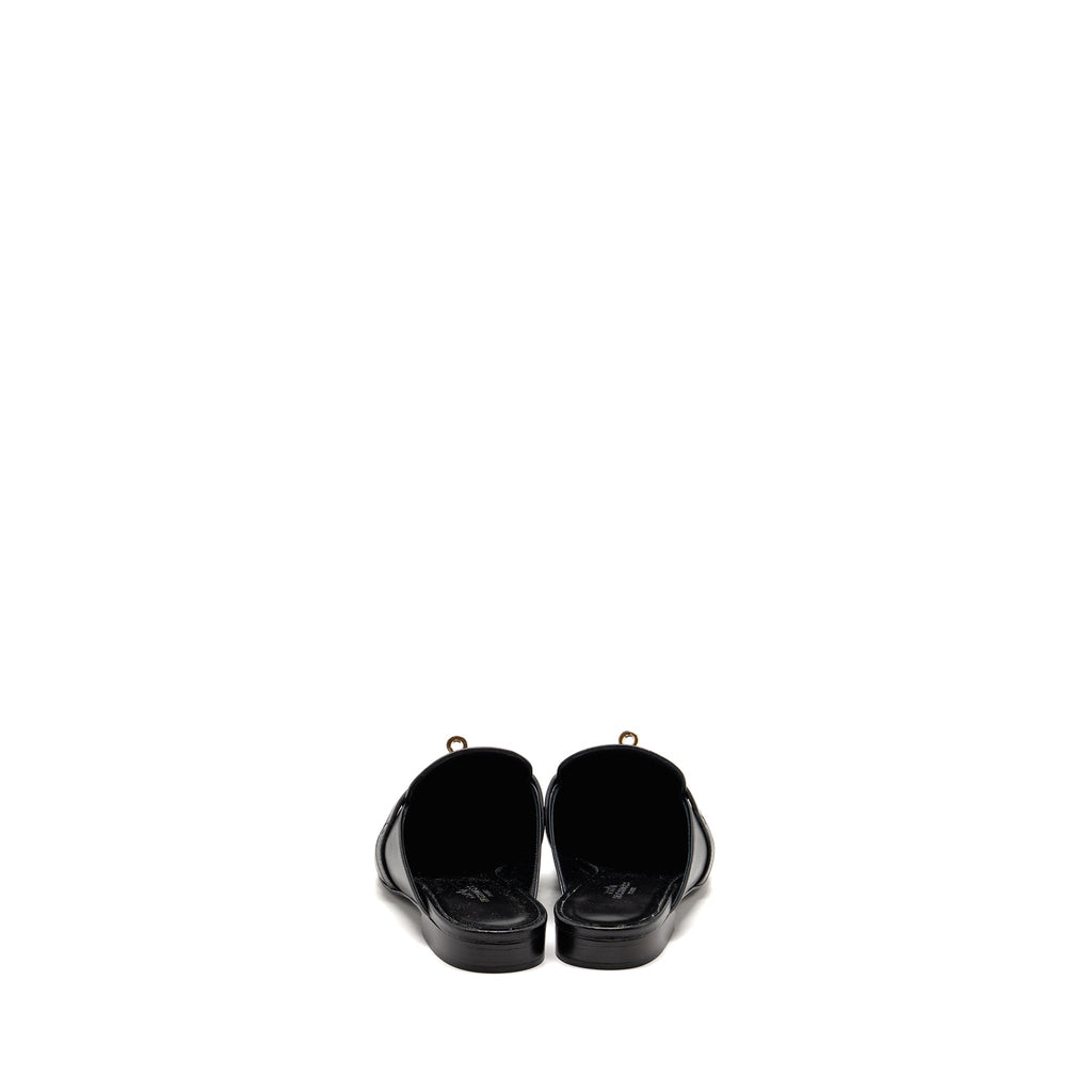 HERMES OZ MULE BLACK LGHW