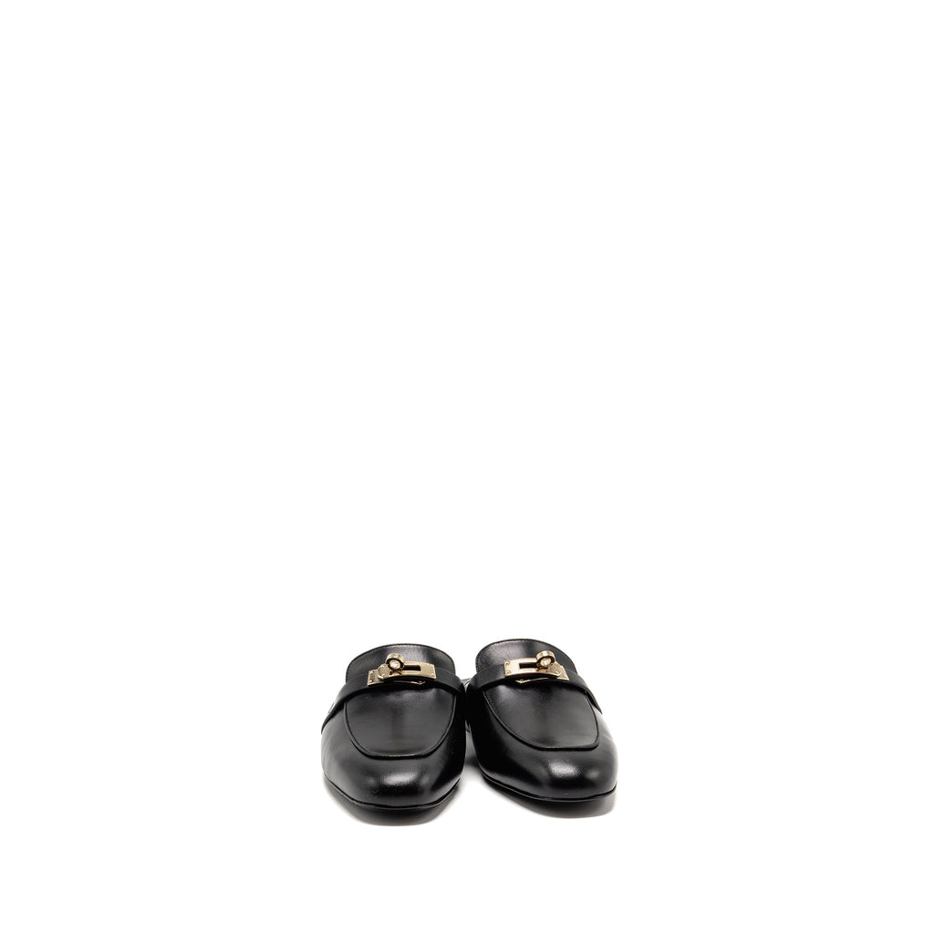 HERMES OZ MULE BLACK LGHW