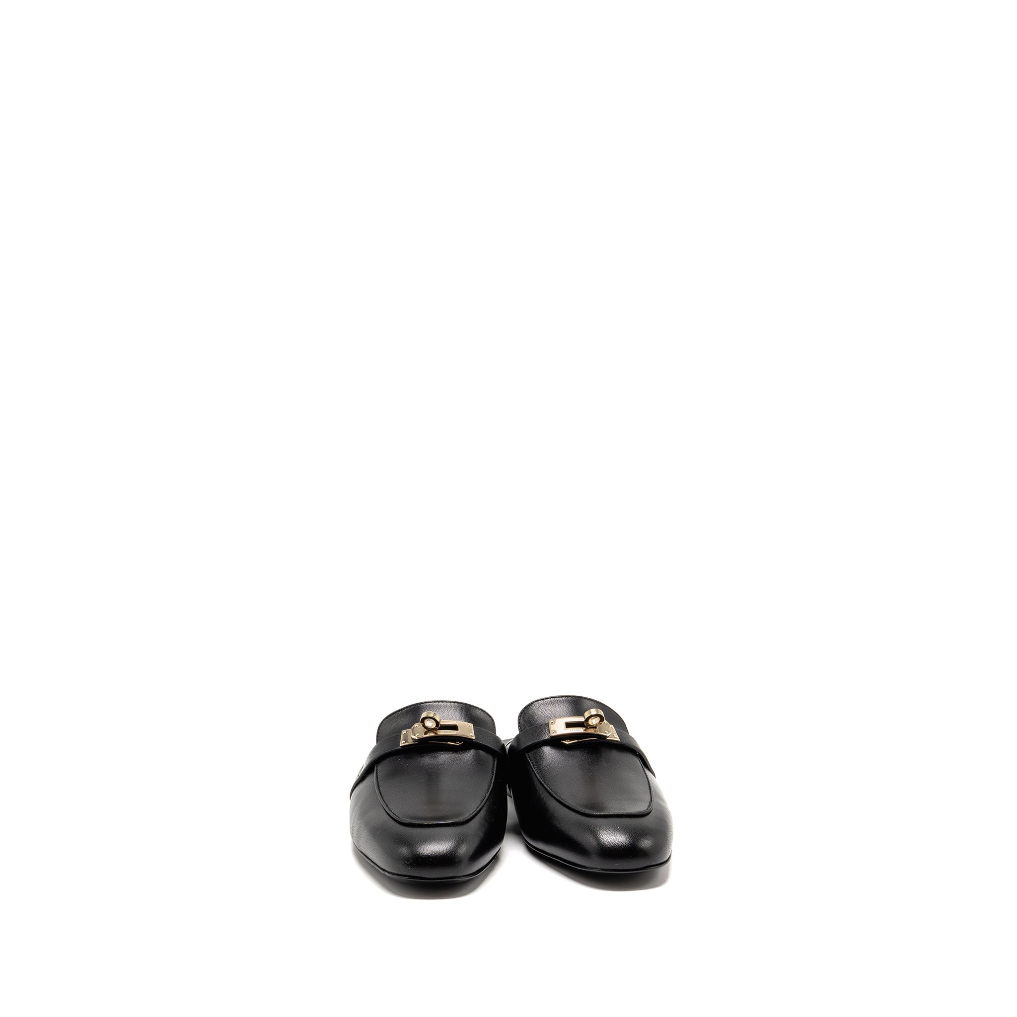 HERMES OZ MULE BLACK LGHW