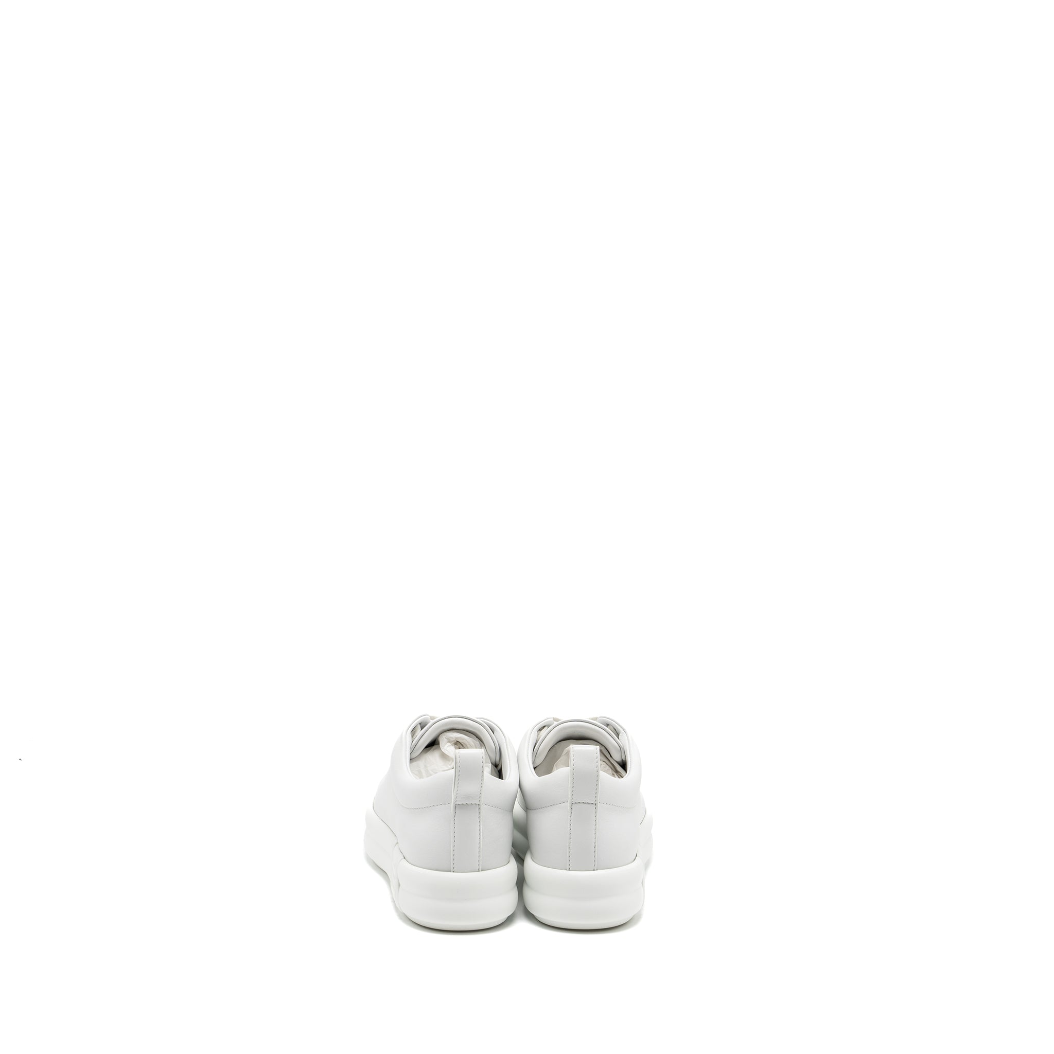 HERMES HAPPY SNEAKER CALFSKIN BLANC