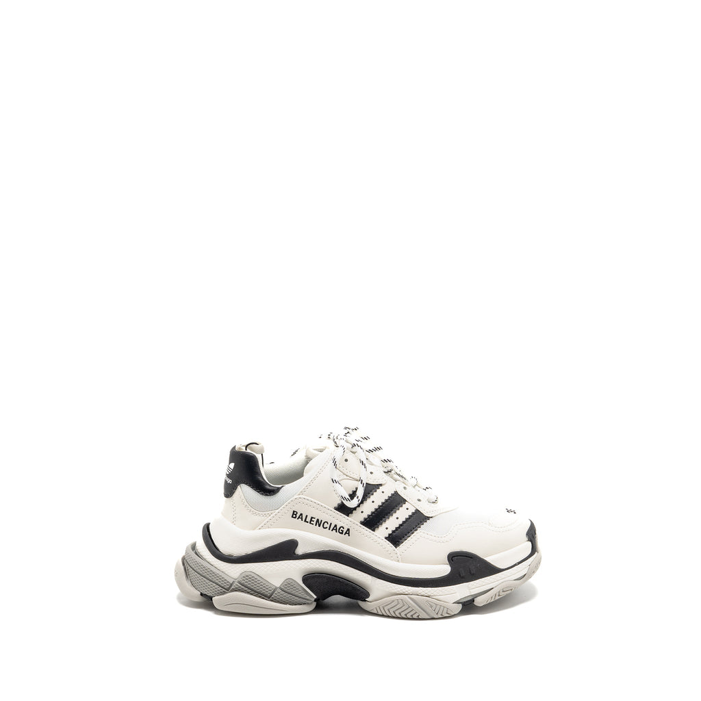 BALENCIAGA X ADIDAS TRIPLE S SNEAKER LIMITED EDITION LEATHER/MESH BLACK/WHITE