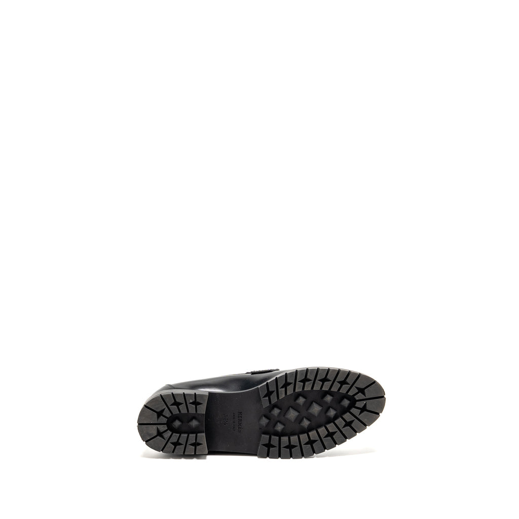 HERMES PARIS LOAFER CALFSKIN BLACK SHW