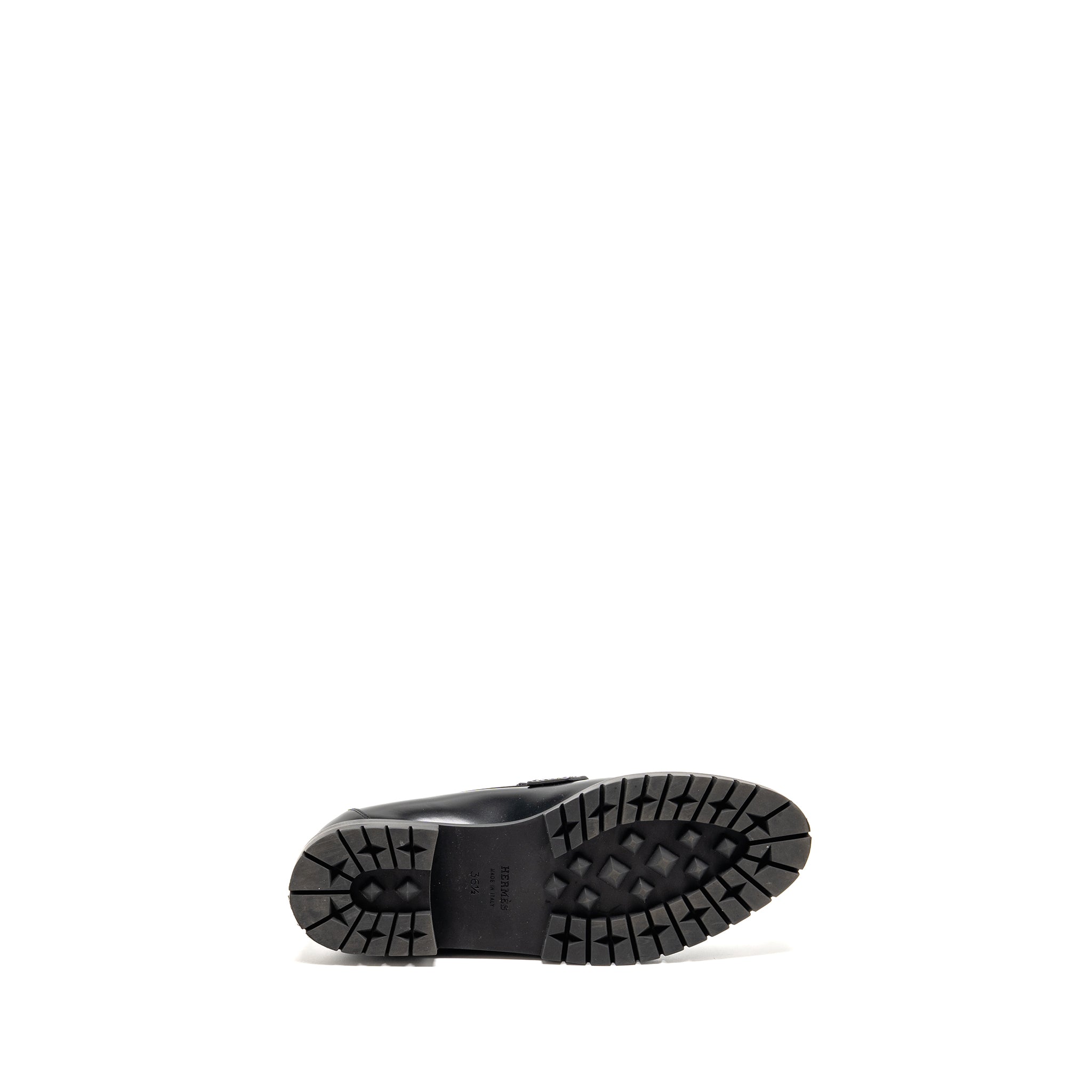 HERMES PARIS LOAFER CALFSKIN BLACK SHW
