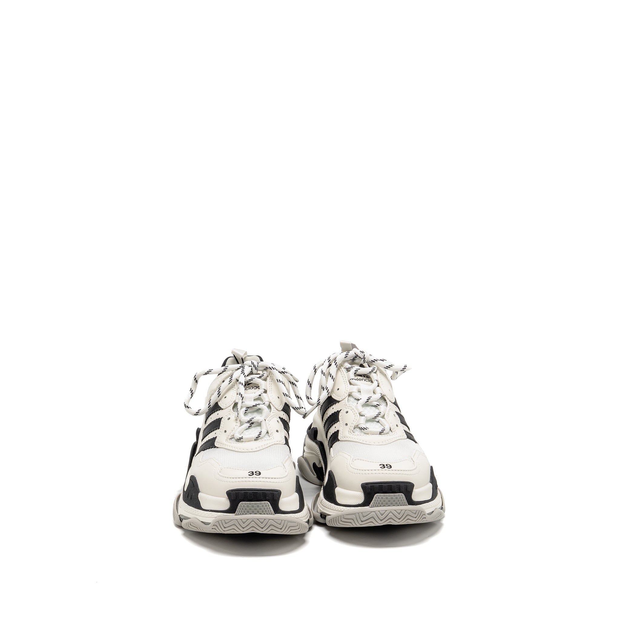 BALENCIAGA X ADIDAS TRIPLE S SNEAKER LIMITED EDITION LEATHER/MESH BLACK/WHITE