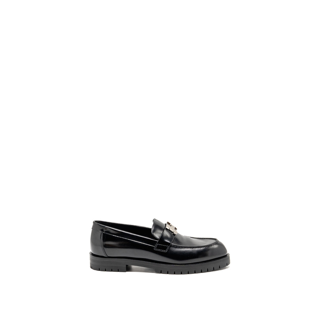 HERMES PARIS LOAFER CALFSKIN BLACK SHW