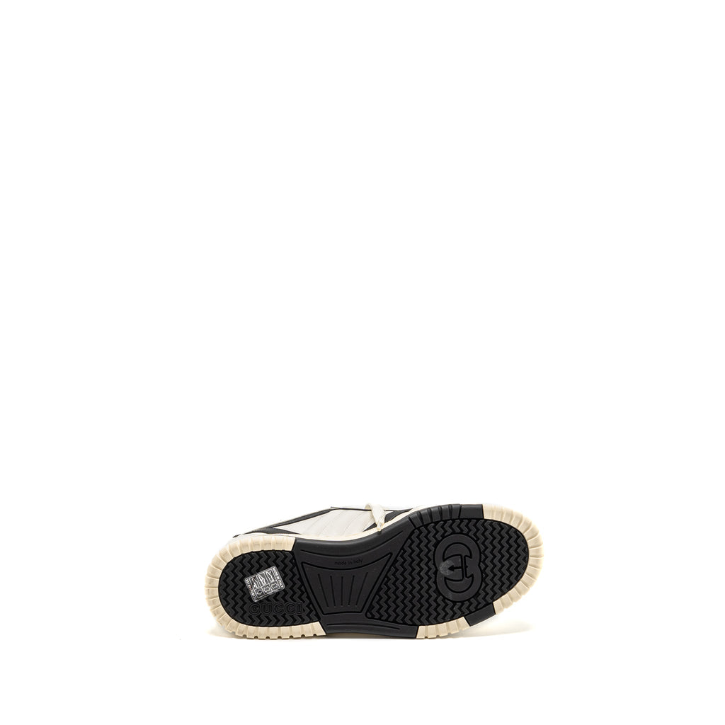 GUCCI RE-WEB SNEAKERS LEATHER WHITE/BLACK