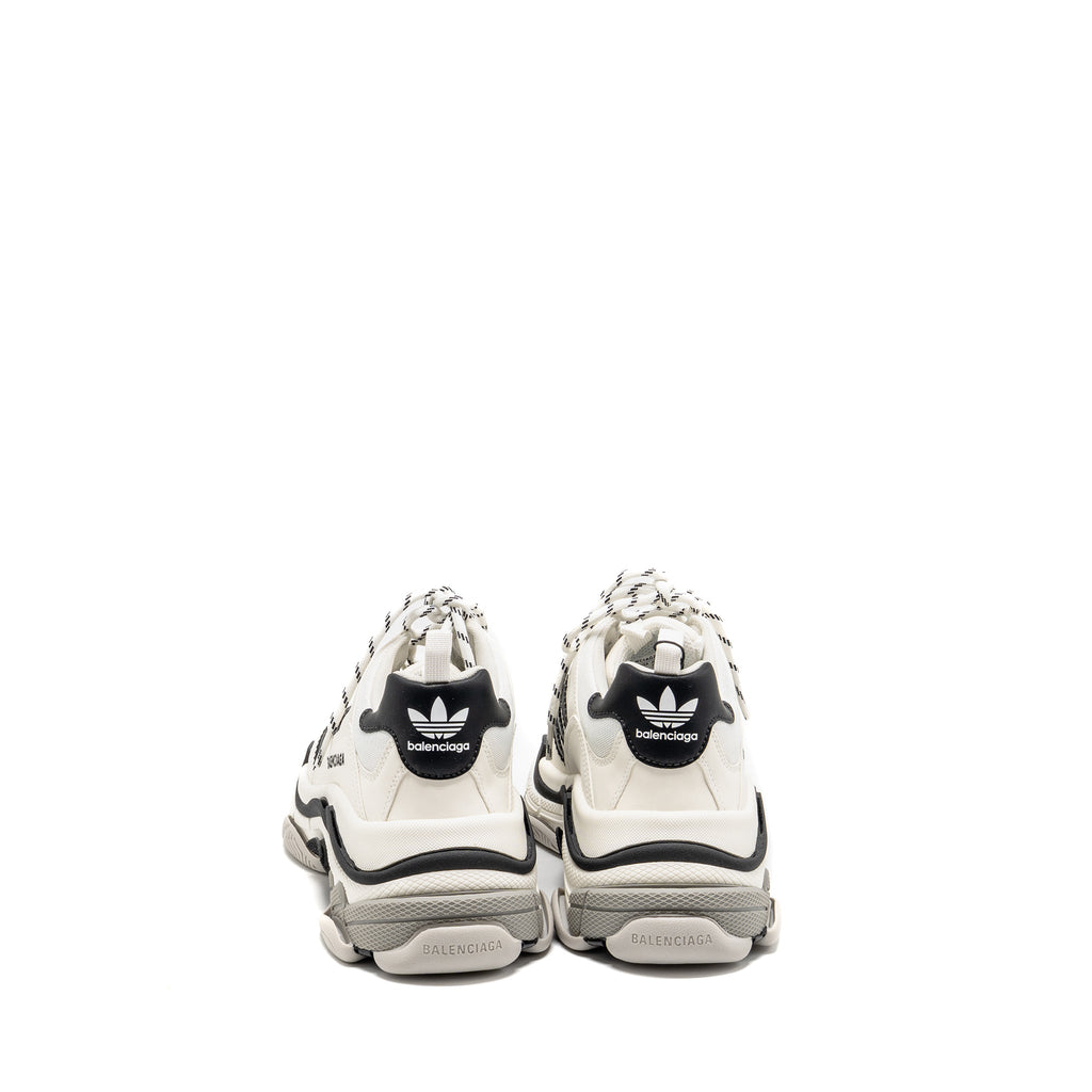 BALENCIAGA X ADIDAS TRIPLE S SNEAKER LIMITED EDITION LEATHER/MESH BLACK/WHITE