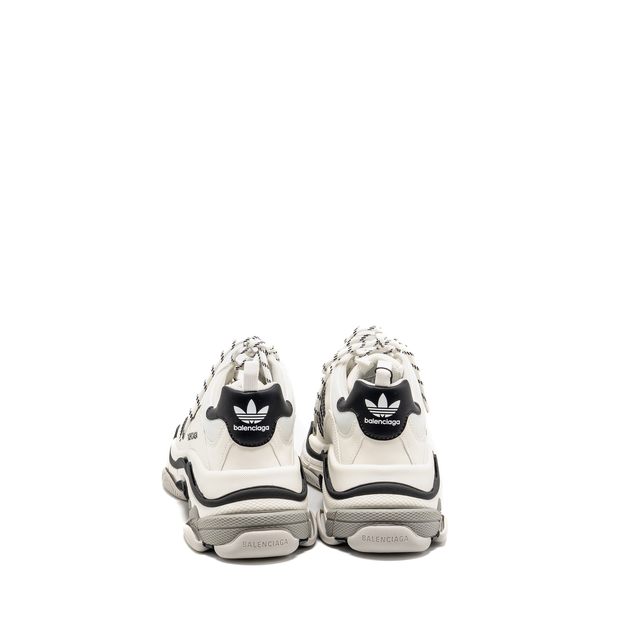 BALENCIAGA X ADIDAS TRIPLE S SNEAKER LIMITED EDITION LEATHER/MESH BLACK/WHITE