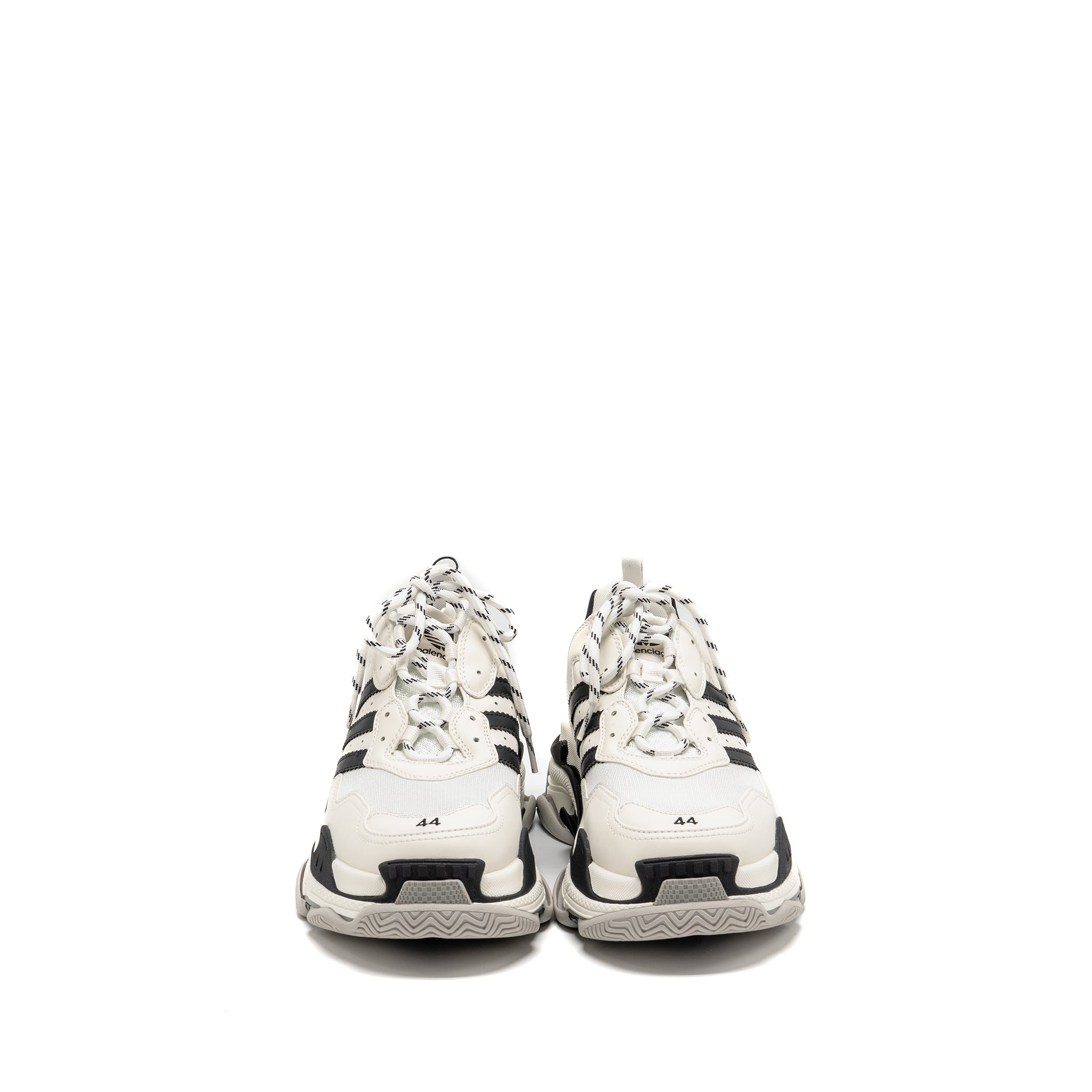 BALENCIAGA X ADIDAS TRIPLE S SNEAKER LIMITED EDITION LEATHER/MESH BLACK/WHITE