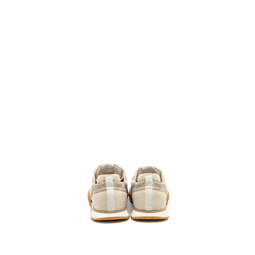HERMES JET SNEAKER NAPPA/SUEDE GOATSKIN BLANC