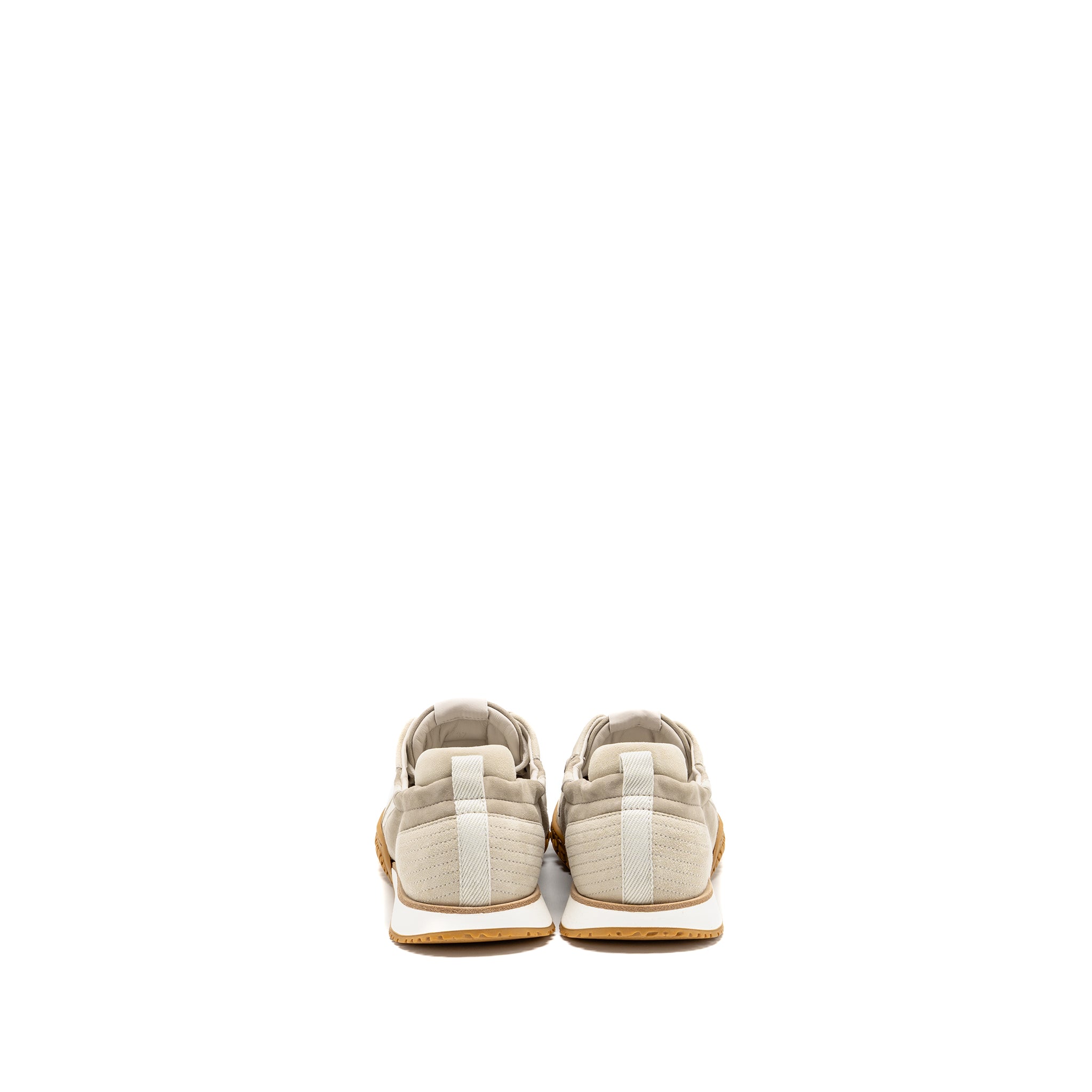 HERMES JET SNEAKER NAPPA/SUEDE GOATSKIN BLANC