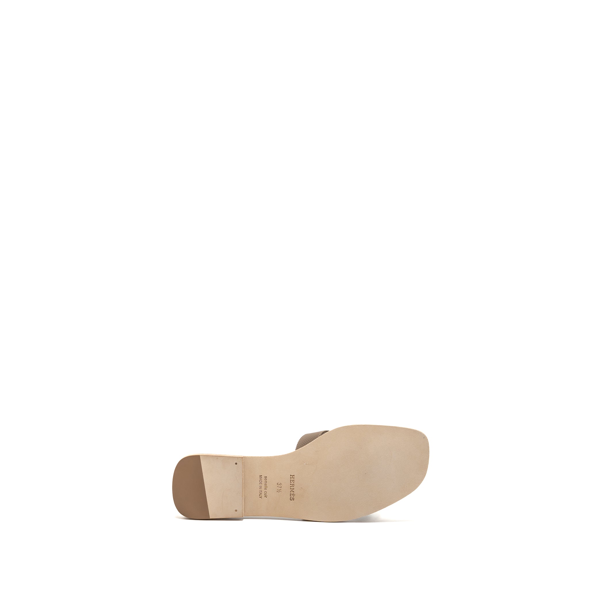 HERMES ORAN SANDALS EPSOM ETOUPE