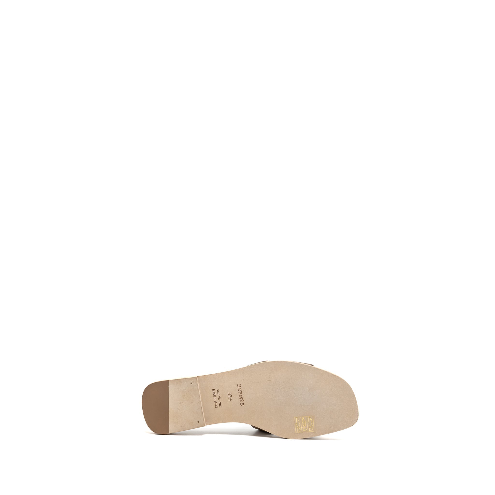 HERMES ORAN SANDALS EPSOM ETOUPE