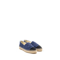 CHANEL ESPADRILLES LINEN BLUE/BLACK