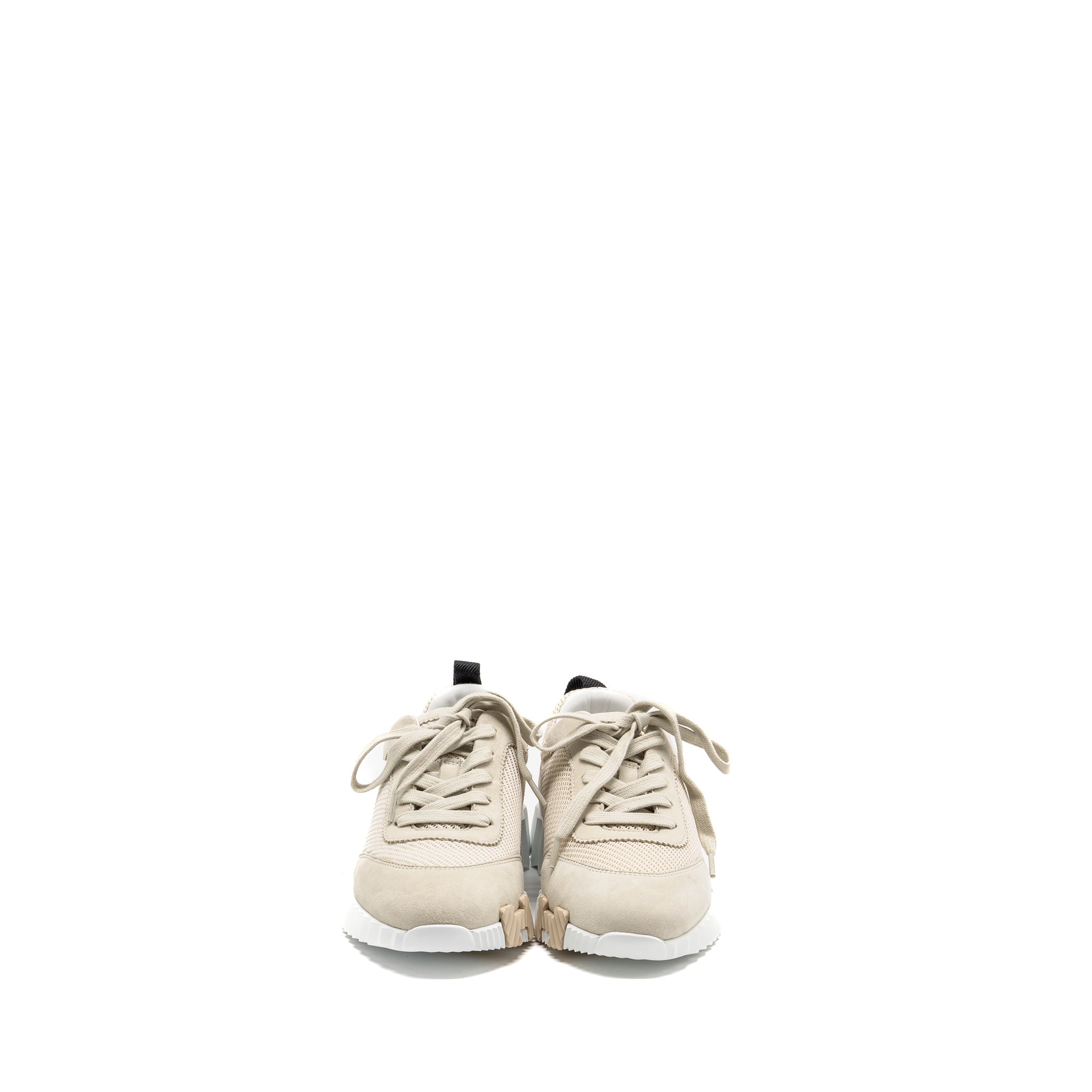 HERMES FEMME BOUNCING SNEAKER MESH/SUEDE BEIGE
