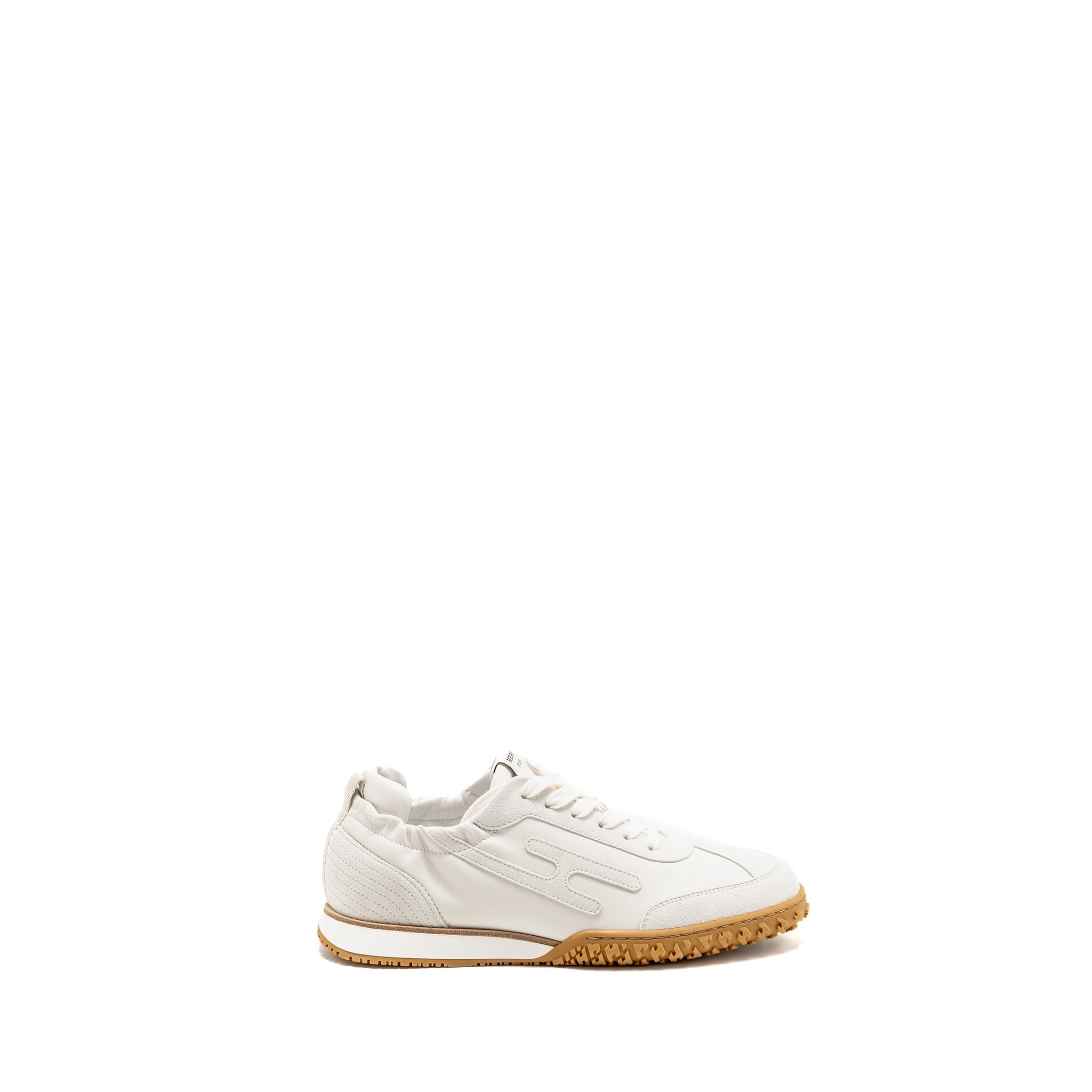 HERMES JET SNAKER NAPPA / SUEDE LEATHER BLANC