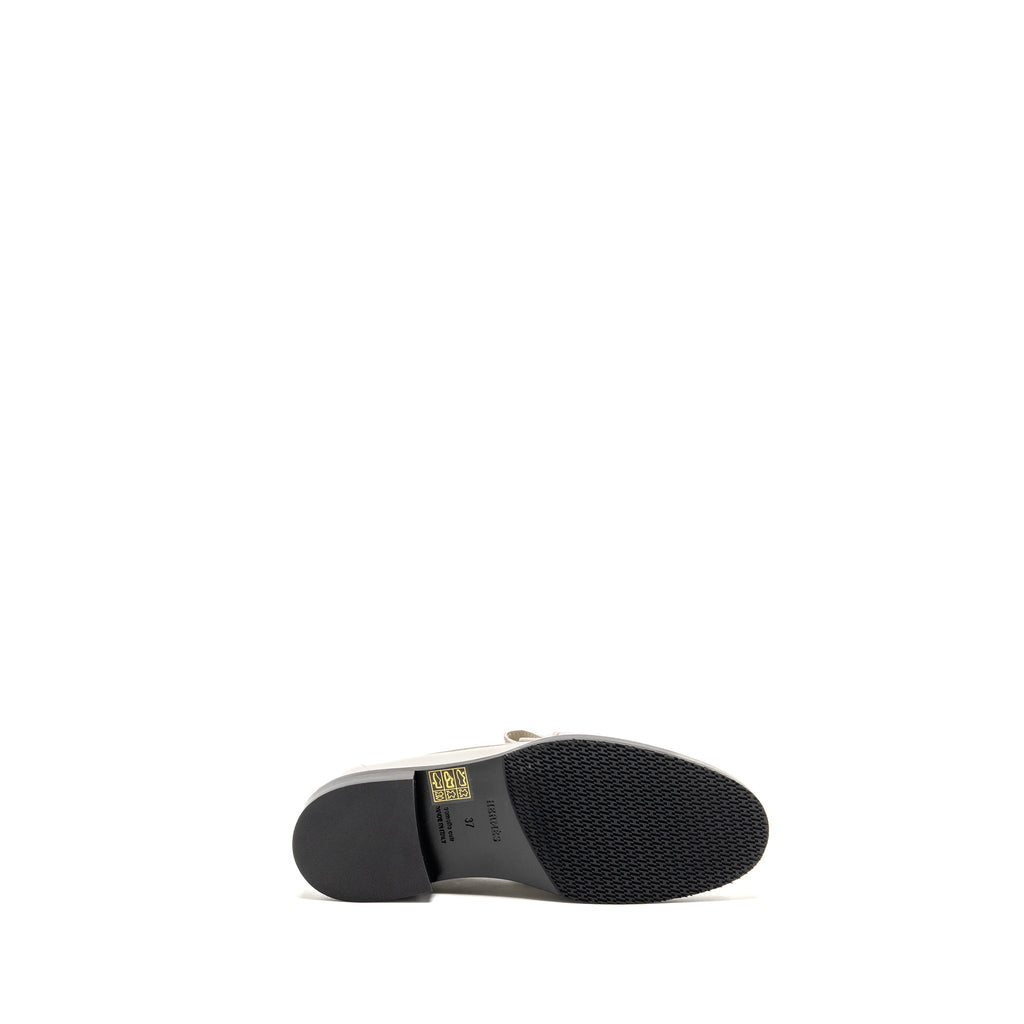 HERMES MOCASSINS IMPACT LOAFERS CALFSKIN BLANC DE PARIS GHW