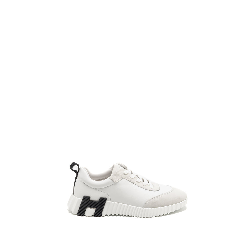 HERMES FEMME BOUNCING SNEAKER LEATHER BLANC