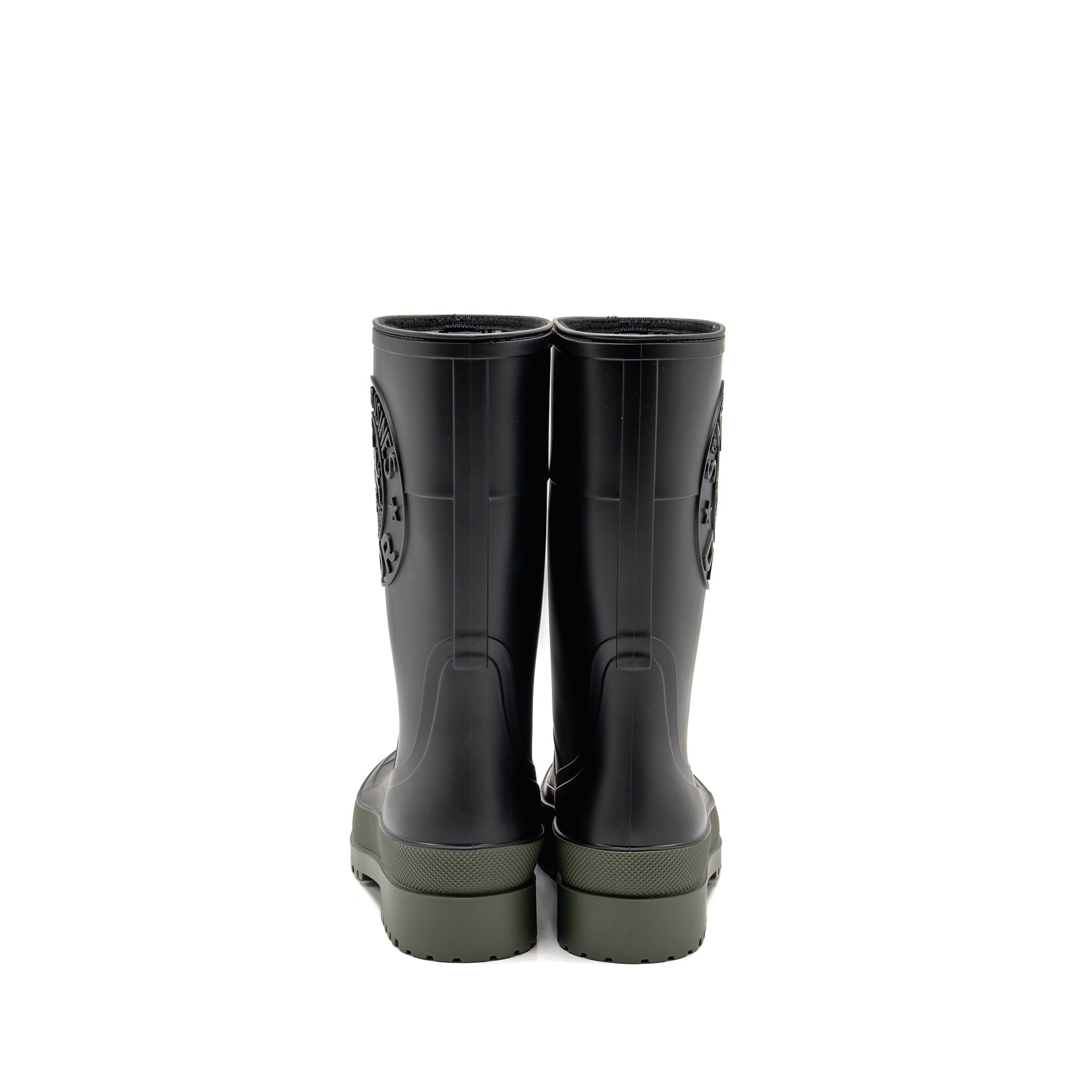 DIOR DIORUNION RAIN BOOT RUBBER BLACK/DARK GREEN