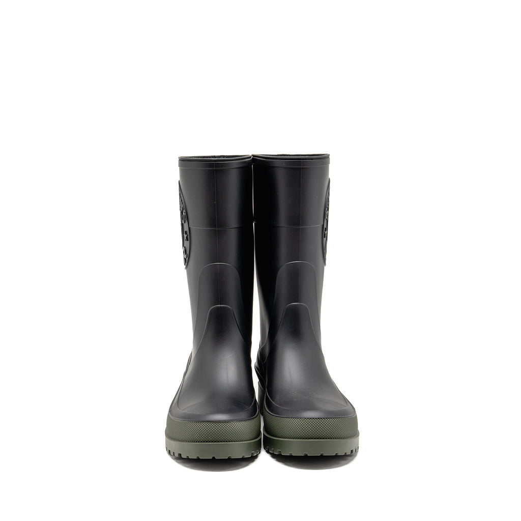 DIOR DIORUNION RAIN BOOT RUBBER BLACK/DARK GREEN