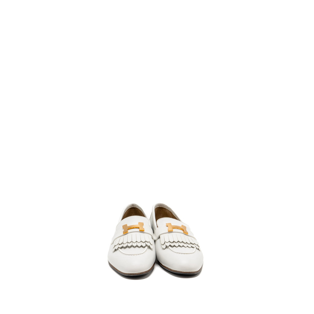 HERMES ROYAL LOAFER CALFSKIN WHITE RGHW