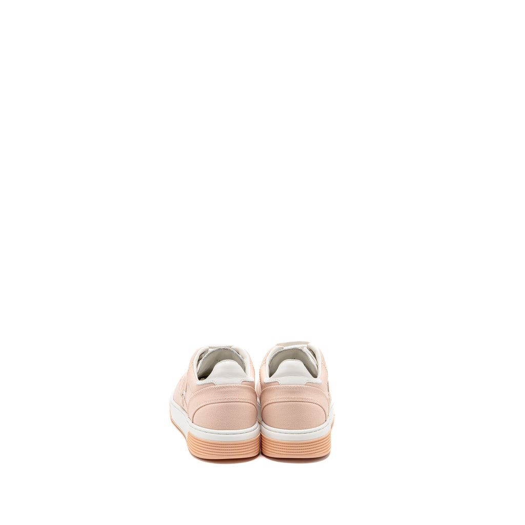 CHANEL CC LOGO SNEAKERS COTTON LIGHT PINK/WHITE