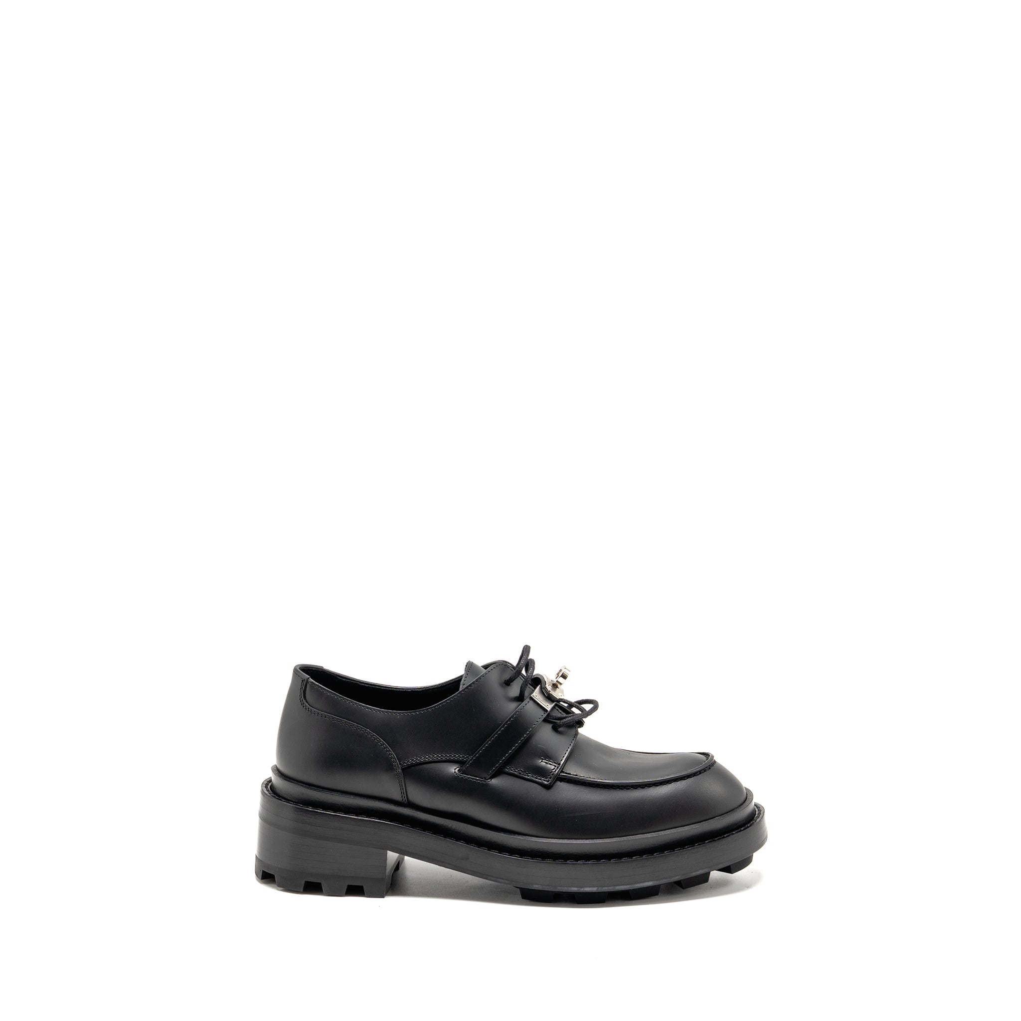 HERMES RICHELIEU DERBY FIRST LOAFER BLACK SHW