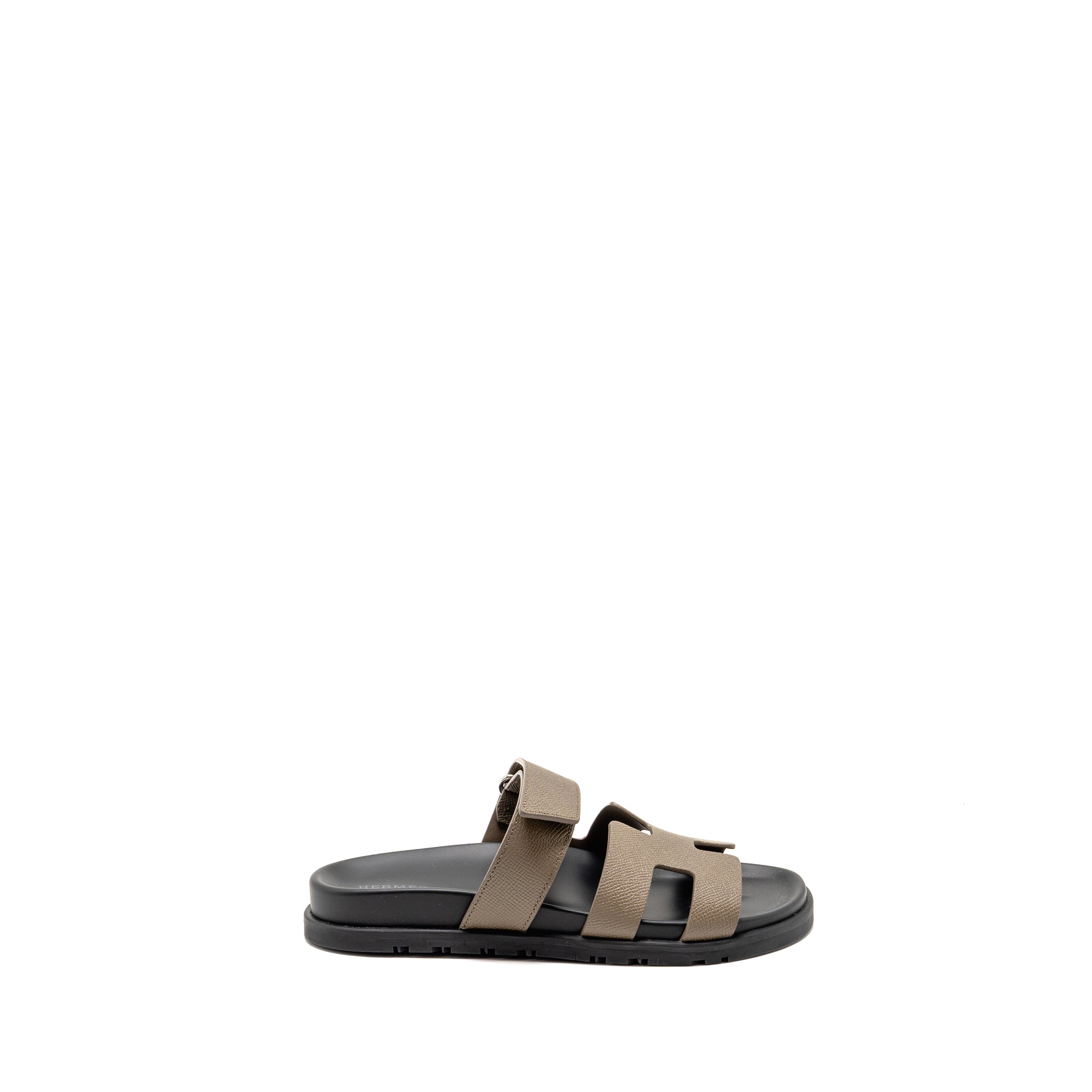 HERMES CHYPRE SANDAL EPSOM ETOUPE