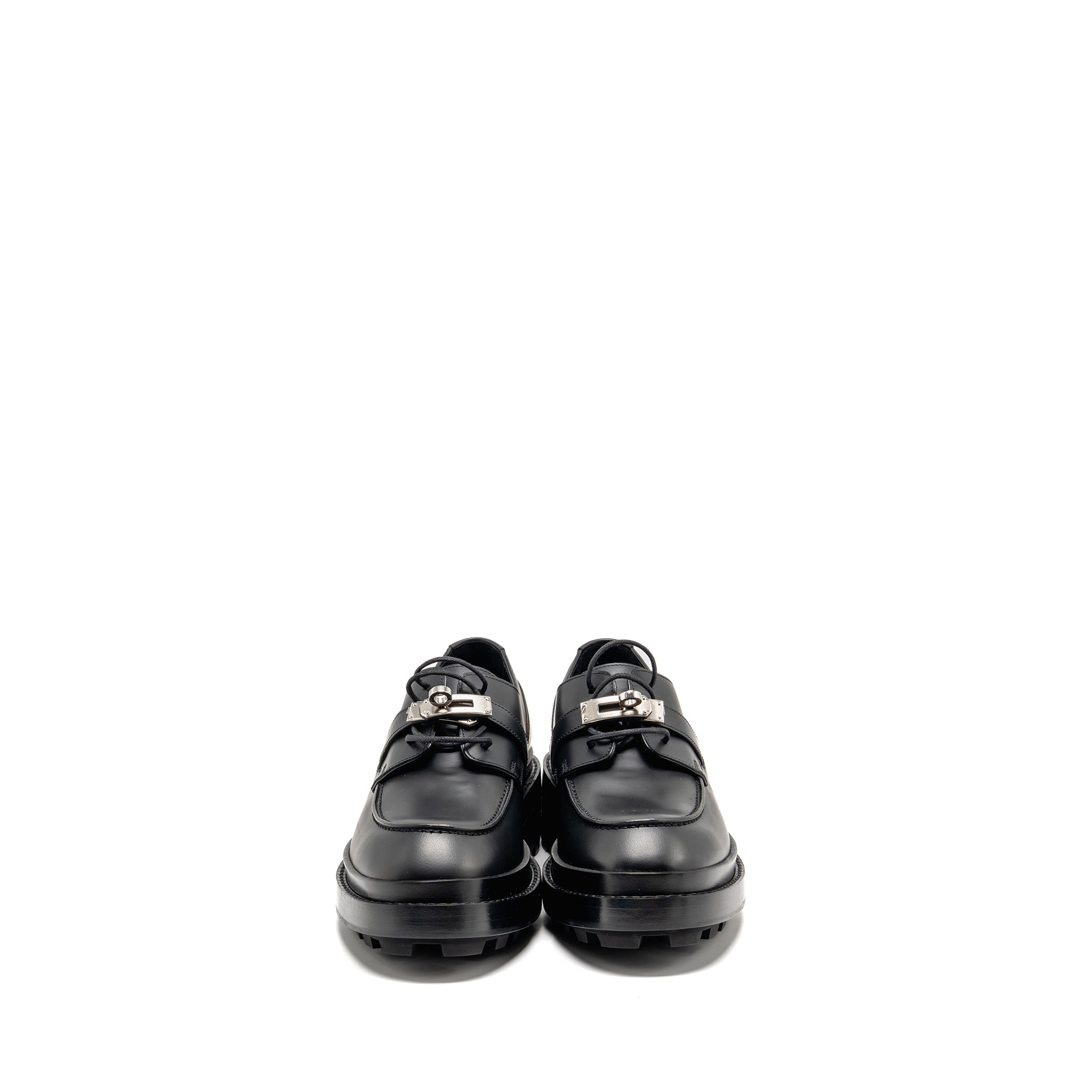 HERMES RICHELIEU DERBY FIRST LOAFER BLACK SHW