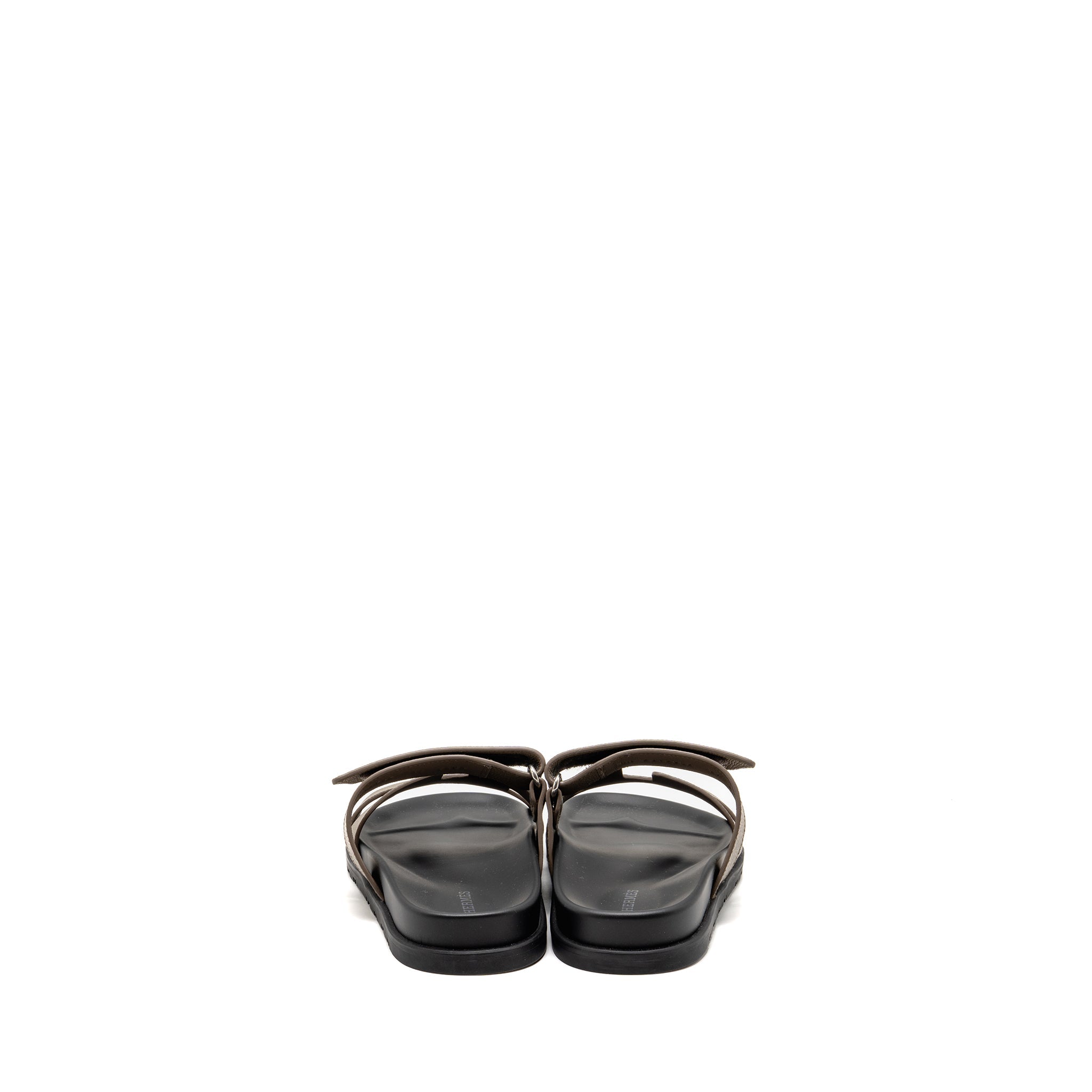 HERMES CHYPRE SANDAL EPSOM ETOUPE