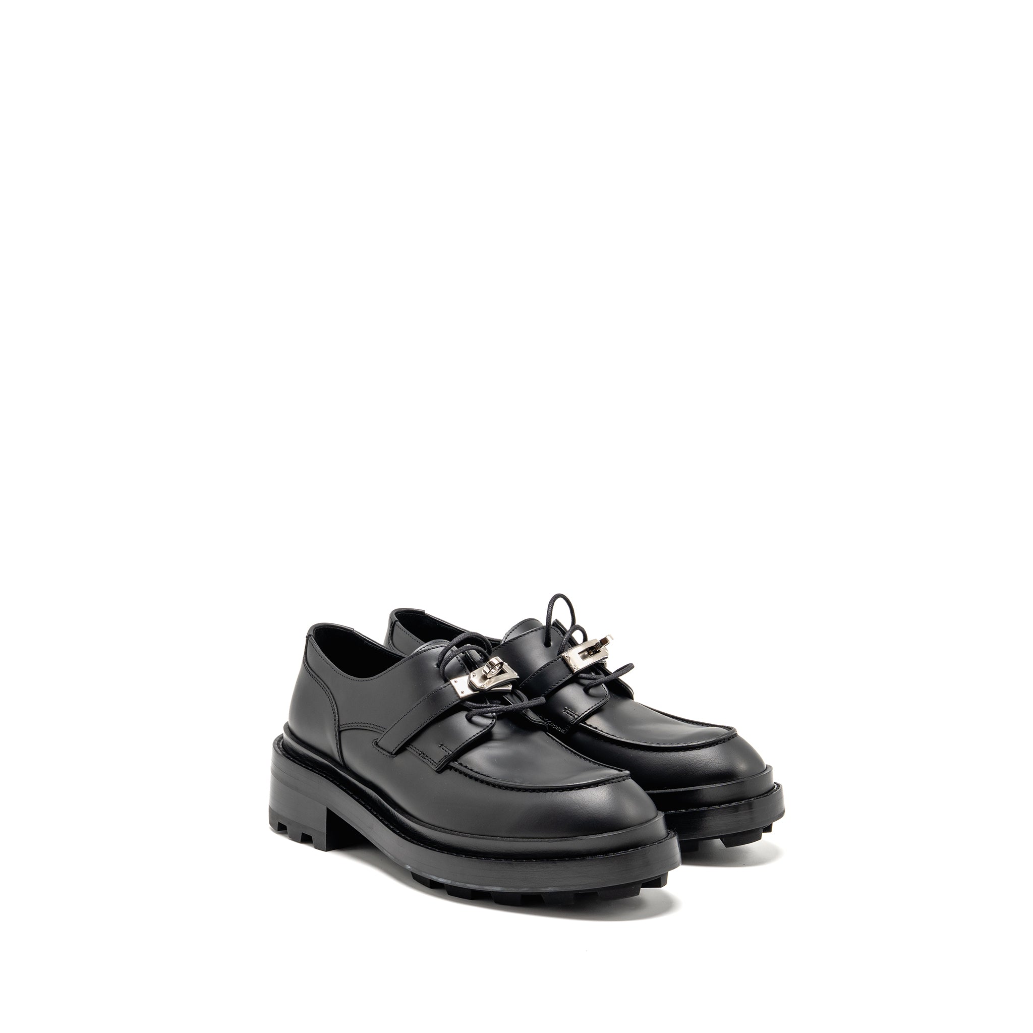 HERMES RICHELIEU DERBY FIRST LOAFER BLACK SHW