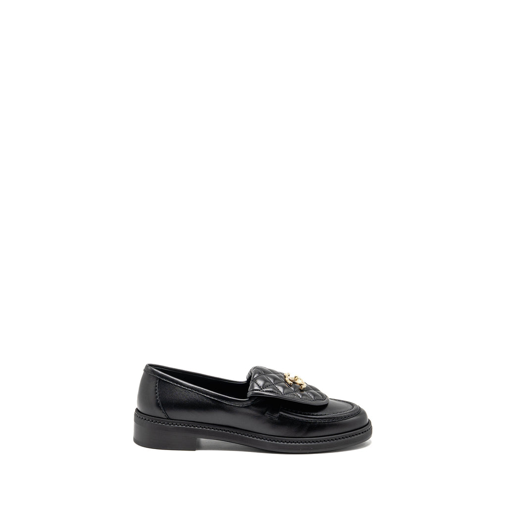 CHANEL TURNLOCK LOAFER LAMBSKIN BLACK LGHW
