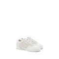 CHANEL LETTER LOGO SNEAKERS CALFSKIN/SUEDE WHITE