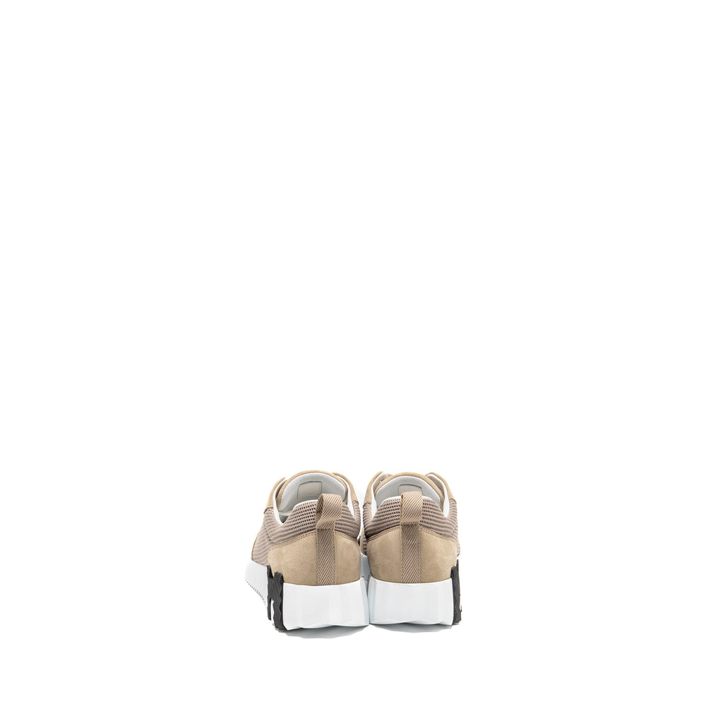 HERMES BOUNCING SNEAKER MESH/SUEDE GOATSKIN BEIGE CAMEL