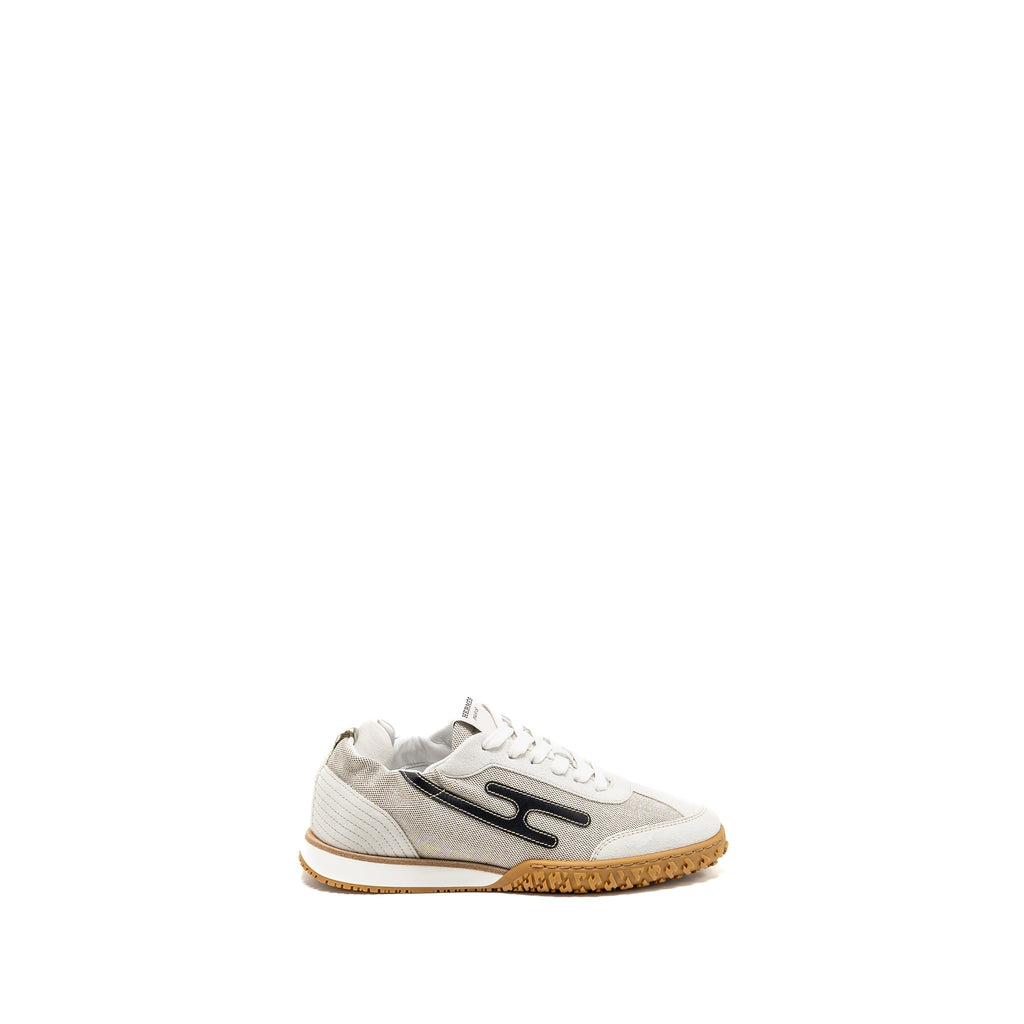 HERMES JET SNEAKER CANVAS/SUEDE GOATSKIN/CALFSKIN MULTICOLOUR PRUNOIR