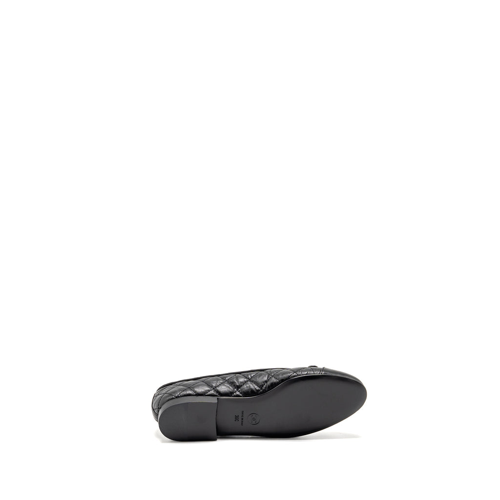 CHANEL BALLERINAS AGED CALFSKIN BLACK
